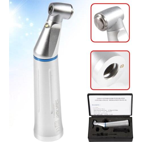 SEASKY Dental Fiber Optic Contra Angle Low Speed LED Handpiece Inner water Spray