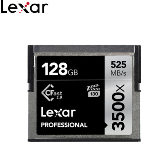 Original Lexar Cfast Card 256GB 3500x Memory Card 64GB Flash Card 128GB 512GB Max 525MB/S 4K High-Speed Suitable For HD Cameras