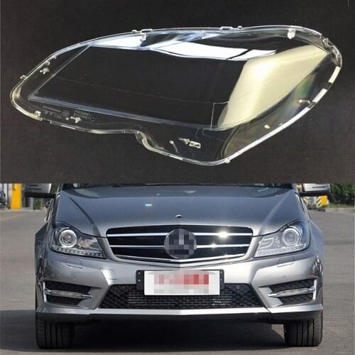 Headlamp Lens For Mercedes-Benz W204 C180 C200 C260 2011 2012 2013 Headlight Cover Replacement Front Car Light Auto Shell