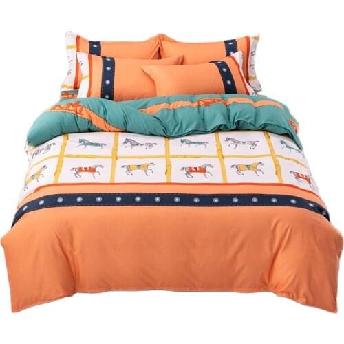 Brown Bedding Luxurious Bed Linings Duvet Cover Bed Sheet Pillowcase