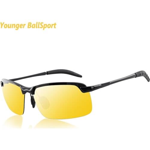 Cycling Night Vision safe sport sunglasses men Polarized Sunglasses Driverasses Color changing Metal frame Fishing glasses Gift