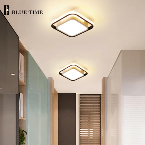 Black White Modern Led Ceiling Light For Bedroom Living room Kitchen Simple Indoor Lighting Acrylic Ceiling Lamp Corridor Light