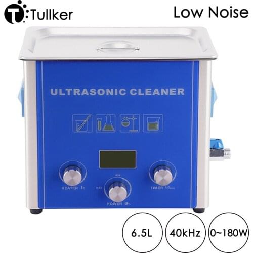6.5L 180W Ultrasound Cleaner Power Adjust Car Engine Moto/Auto Parts PCB Board Glass Metal DPF Mould Ultrasonic Washer Bath 6L