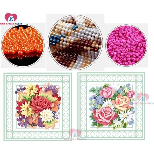 Diy beaded cross stitch printed canvas accessories beadwork home decor crafts needlework accessories pearl part beads embroidery