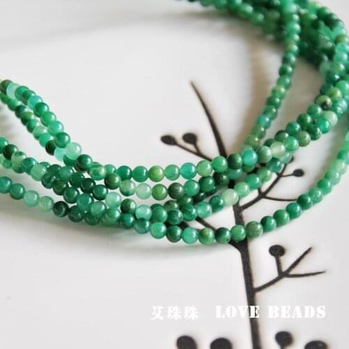 Green African natural stone 2/3mm 15"/38cm tiny seed beads necklace bracelet earrings jewelry making craft findings