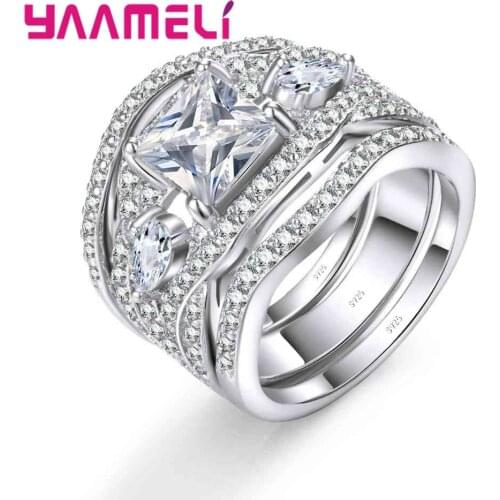 New Latest Elegant Parent-child Ring For Women Love Family Party Gift 925 Sterling Silver Jewelry Top Quality Anel