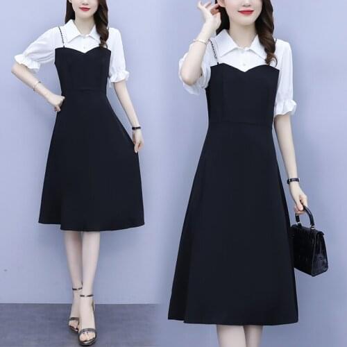 Womens 2021 Summer Plus Size Dress L-5XL XXL XXXL 3XL XXXXL 4XL XXXXXL Slim Casual loose Blouses Blusas Dresses For 100KG woman