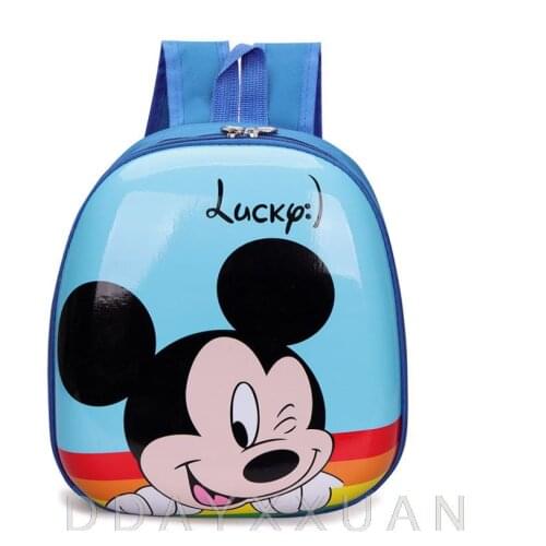 Disney cartoon frozen Mickey hard shell childrens school bag kindergarten baby cute backpack trendy boy girl eggshell bag