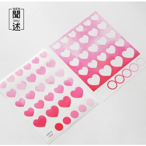 10 pcs/lot Love Heart Stickers aesthetic INS Sky Cloud Decorative Stickers DIY Srapbooking Diary Ablum Stationery supplies