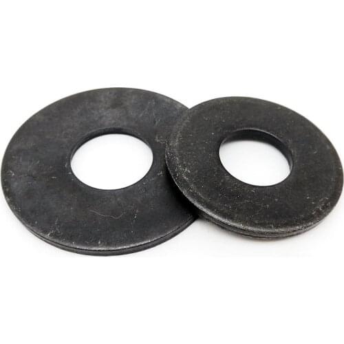 2/25pcs M3 M4 M5 M6 M8 M10 M12 M14 M16 Black Grade 8.8 Steel Large Size Oversize Big Wider Flat Washer Plain Gasket High Quality