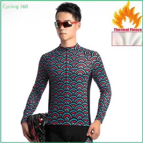 2018 Winter Cycling Clothing Long Maillot Ciclismo Hombre Cycling Jersey Bike Fitness Sportswear Mens Ropa Ciclismo W05 XS-3XL
