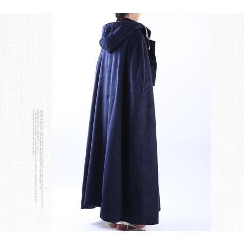 5color gray/blue Buddhist shaolin martial arts suits zen robe wool abbot nun Cape clothing WINTER WARM lay meditation cloak