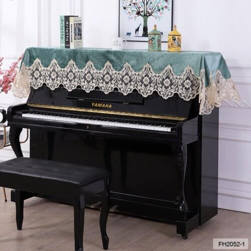 90*220cm Piano Cover Lint Lace 1 PCS Dust-proof Home Texile Flannelette Cloth Cover Piano Accessories Thick Piano Cover
