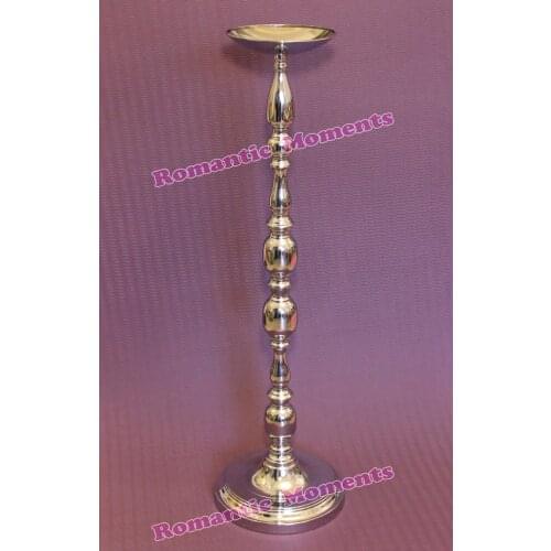 90cm/35.4 (H) Silver wedding table centerpiece party T-Stage road lead column wholesale wedding decoration 10pcs/lot