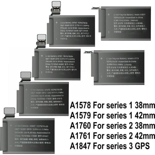 A1578 A1579 A1760 A1761 A1847 A1875 A1848 A1850 A2058 A2059 Battery Replacement For Apple Watch Series 1 2 3 4 Batteries + Tools