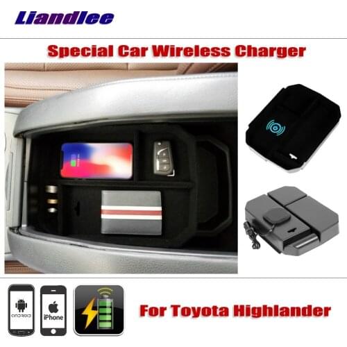 Accessories For Toyota Highlander 2014-2018 Special Car Wireless Charger Storage For iPhone Android Phone Battery Charger