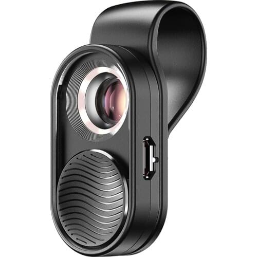 APEXEL APL-MS001 Mini Portable Smartphone Microscope 100X Magnification Built-in LED Light with Universal Clip