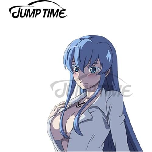 JumpTime 13 x 4.3cm For Akame Ga Kill Decal Windshield Windows Cartoon Car Stickers Motorcycle Anime Waterproof Car Assessoires