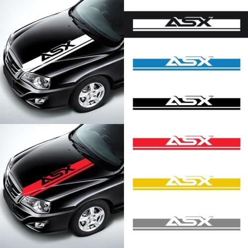 Car Styling 140cm*18cm For mitsubishi asx Car Stickers Three-dimensional Letters Hood Emblem Logo Badge Auto Accessories