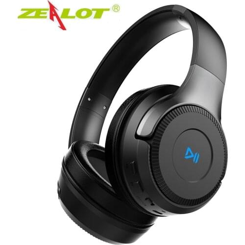 ZEALOT B26T Wireless Headphones for Computer Phone Bluetooth Earphone Stereo Bass Gaming Headset with Mic, Support TF card