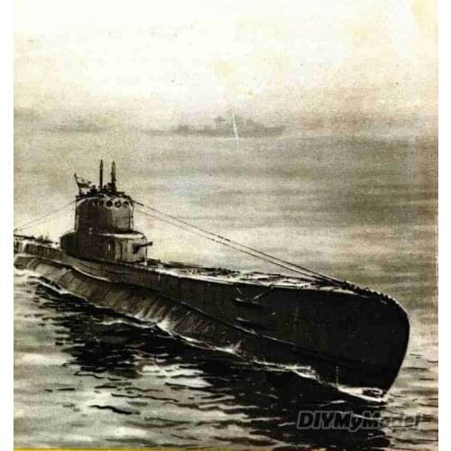 DIYMyModeI American parrot snail nuclear submarine DIY Handcraft Paper Model Kit Handmade Toy Puzzles Gift Movie prop