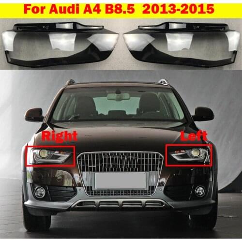 For Audi A4 B8.5 Car front headlamps transparent lampshades lamp shell headlights cover lens Headlight glass 2013-2015