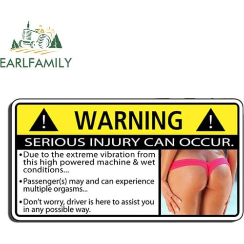 EARLFAMILY 13cm x 7cm Sexy Machine Vibration Sticker Decal Funny Sexy Girl Joke Laugh Man Dad Father Gift Car Stickers