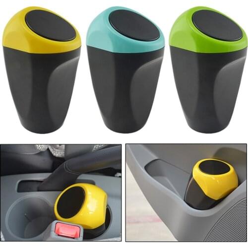 Innovative Mini Car Trash Bin Garbage Can Car Sundries Barrel Durable Car Trash Bucket ABS Plastic Creative Small Storage Ducket