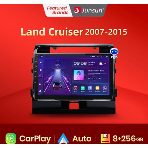 Junsun V1 2G+32G Android 10.0 For Toyota Land Cruiser 2007-2015 Car Radio Multimedia Video Player Navigation GPS 2 din dvd