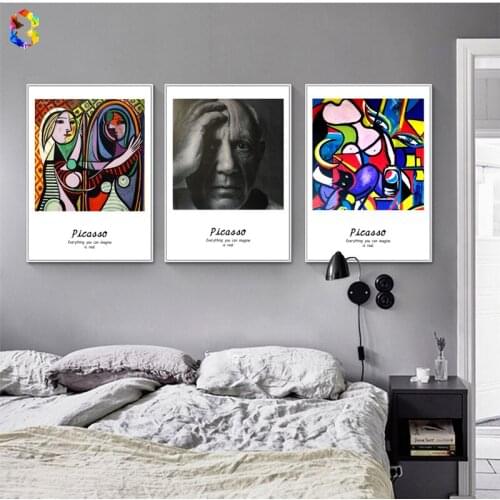 Picasso Famous Painting Canvas Art Print Poster Wall Picture for Living Room Decoration Abstract Home Decor
