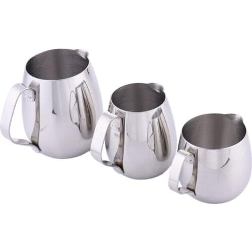 Stainless Steel Coffee Latte Frothing Milk Jug 350/600ml/1000ml For Kitchen Home Milk Mug Coffee