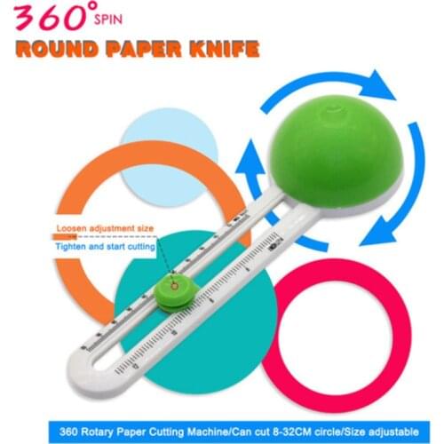 Circle Cutter Round Cutting Knife Patchwork Compass Circle Scrapbooking Cards Cutters Round Paper-Cutting DIY Tool Accessories