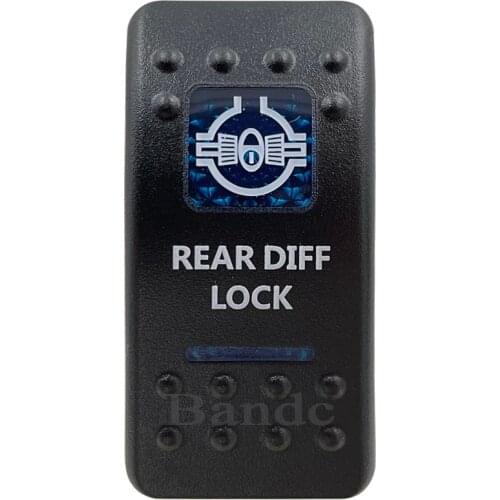 Cover Cap Only！Car Boat RV REAR DIFF LOCK Rocker Switch Cover Cap Blue Window Labeled Control Cap Accessories