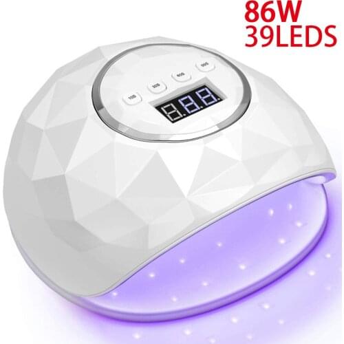 86W Fast Nail Dryer UV LED Light Gel Nail Polish Curing Lamp for Professional Salon with 4 Timer Setting Auto Sensor