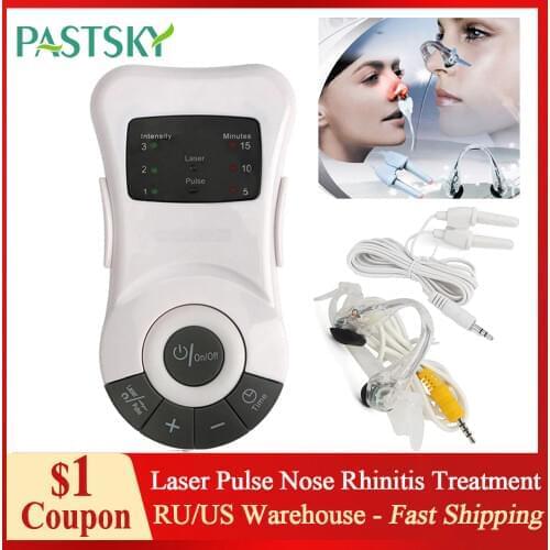 Laser Pulse Nose Rhinitis Allergy Reliever Treatment Anti-snore Apparatus Sinusitis Therapy Massage Clip Health Care Therapy