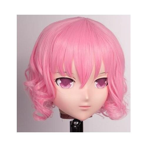 LiLi Mask 102) Girl Half Head Halloween Realistic Silica Mask Cosplay Japanese Comic Anime Kigurumi Mask BJD Crossdresser Doll
