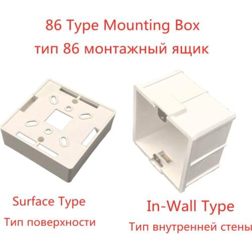 Thicker Material 86 Type Home Switch Panel Thermostat Wall Holder International Standard Cassette Dark Mounting Box