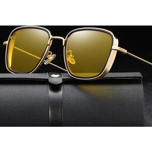 2021 New Retro Steampunk Square Sunglasses Men Women Brand Designers Outdoor Sports Fishing Driving Glasses Men Glasses