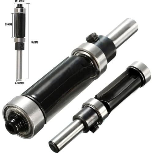 New Style Flush Trim 1/4Inch Shank Dual Bearing Carbide FlushTrim Router Bit Woodworking Handmaking Trimmer