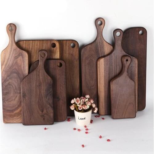Chopping boards Whole wood cut fruit bread plate cutting board black walnut cutting board western steak pizza wooden tray