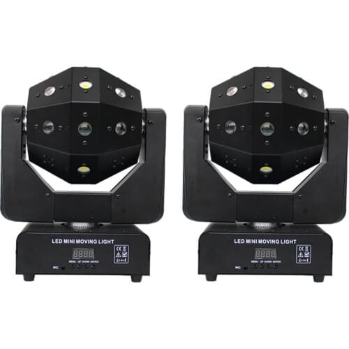 16*3W three-in-one Mini moving head effect lamps with laser lights and stroboscopic KTV bar compartment LED stage beam lights