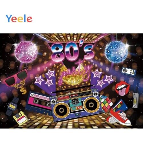 Yeele 80s Party Decor Reminiscence Rock Tape Retro Photography Backdrops Personalized Photographic Backgrounds For Photo Studio