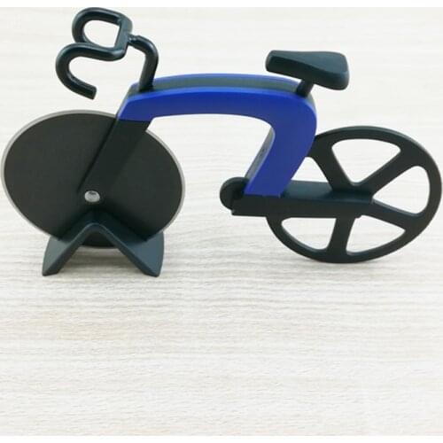 Bicycle Pizza Cutter Wheel Stainless Steel Plastic Bike Roller Pizza Chopper Slicer Kitchen Gadget STTA889