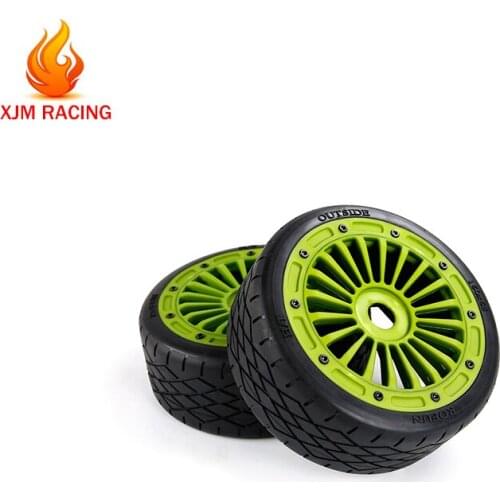 High-strength Nylon Wheel Tire Assembly Kit for 1/5 Rovan Rofun F5 MCD XS5 RR5 Truck Rc Car Toys Parts