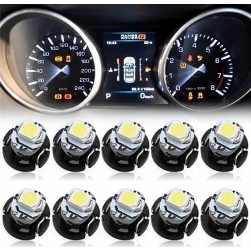 High Bright Long Lifespan 10Pcs T3 1 SMD LED Low Consumption Car Bulbs Neo Wedge Climate Gauges Dashboard Control Lights#291212