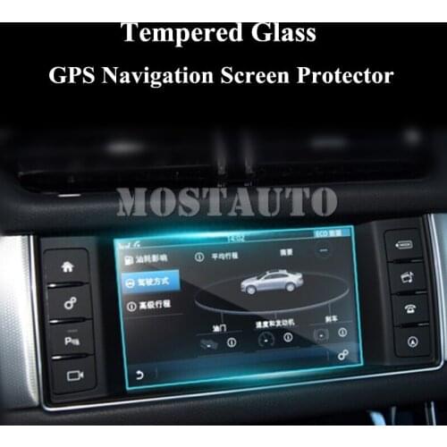 8.0" Tempered Glass GPS Navigation Screen Protector For Jaguar XF X260 2016-2018 2016-2018 1pcs Car Accessories Interior
