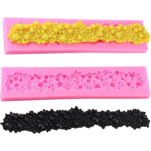 Pearls Strip Shape Silicone Cake Mold Sugar Chocolate Molds Cookie Fondant Cake Decoration Tools DIY kitchen Baking Accessories