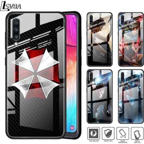 Game Biohazard Umbrella For Samsung A01 A11 A21S A31 A41 A51 A52 A71 A72 A81 A91 5G Tempered Glass Phone Case