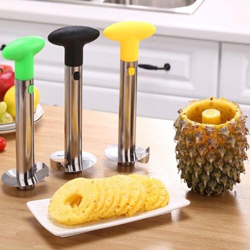 1Pcs Stainless Steel Easy To Use Pineapple Peeler Accessories Pineapple Slicers Fruit Cutter Corer Slicer Kitchen Tools Dropship