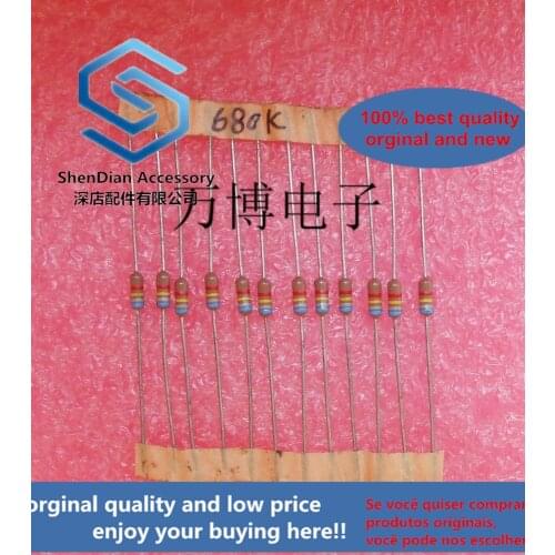 10pcs only orginal new can DALE fever resistance Dani resistance 1/4W 0.25W 680K